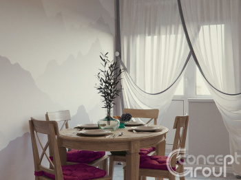 Американский стиль в квартире 60м2