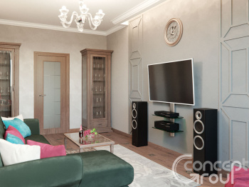 Американский стиль в квартире 60м2