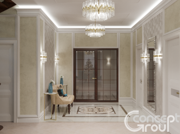 Современная классика в коттедже 320 кв м