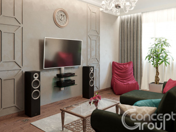 Американский стиль в квартире 60м2