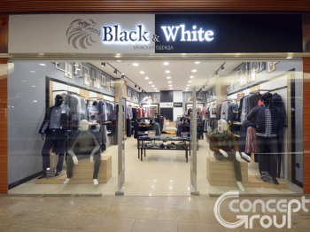 Магазин мужской одежды "Black & White" в ТК Мегаторг
