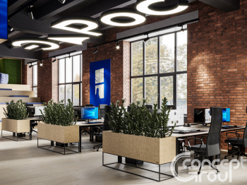 Офис для IT-компании площадью 500кв.м.